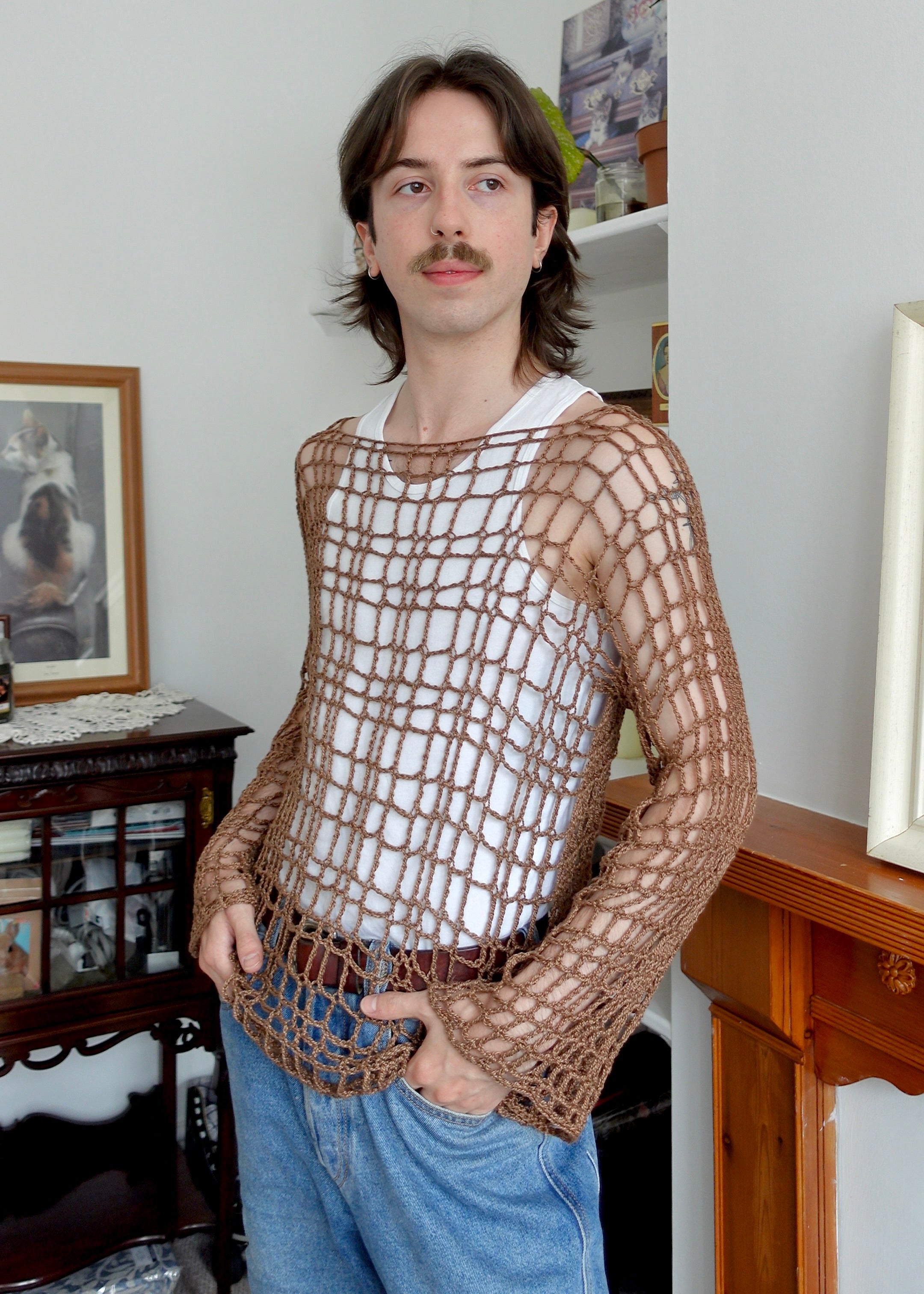 The Tartan Mesh Jumper