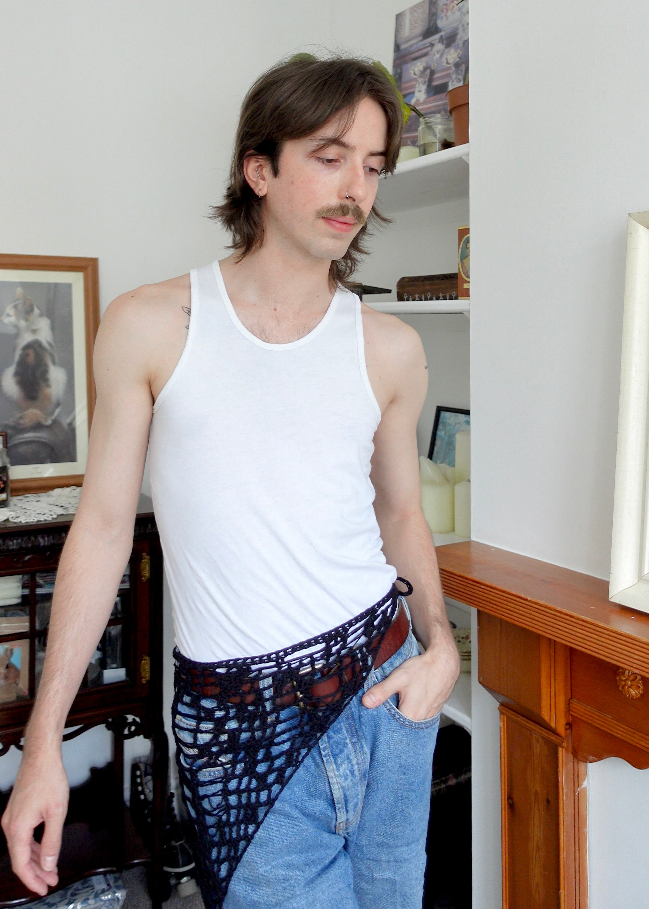 The Oversized Distressed Bandana