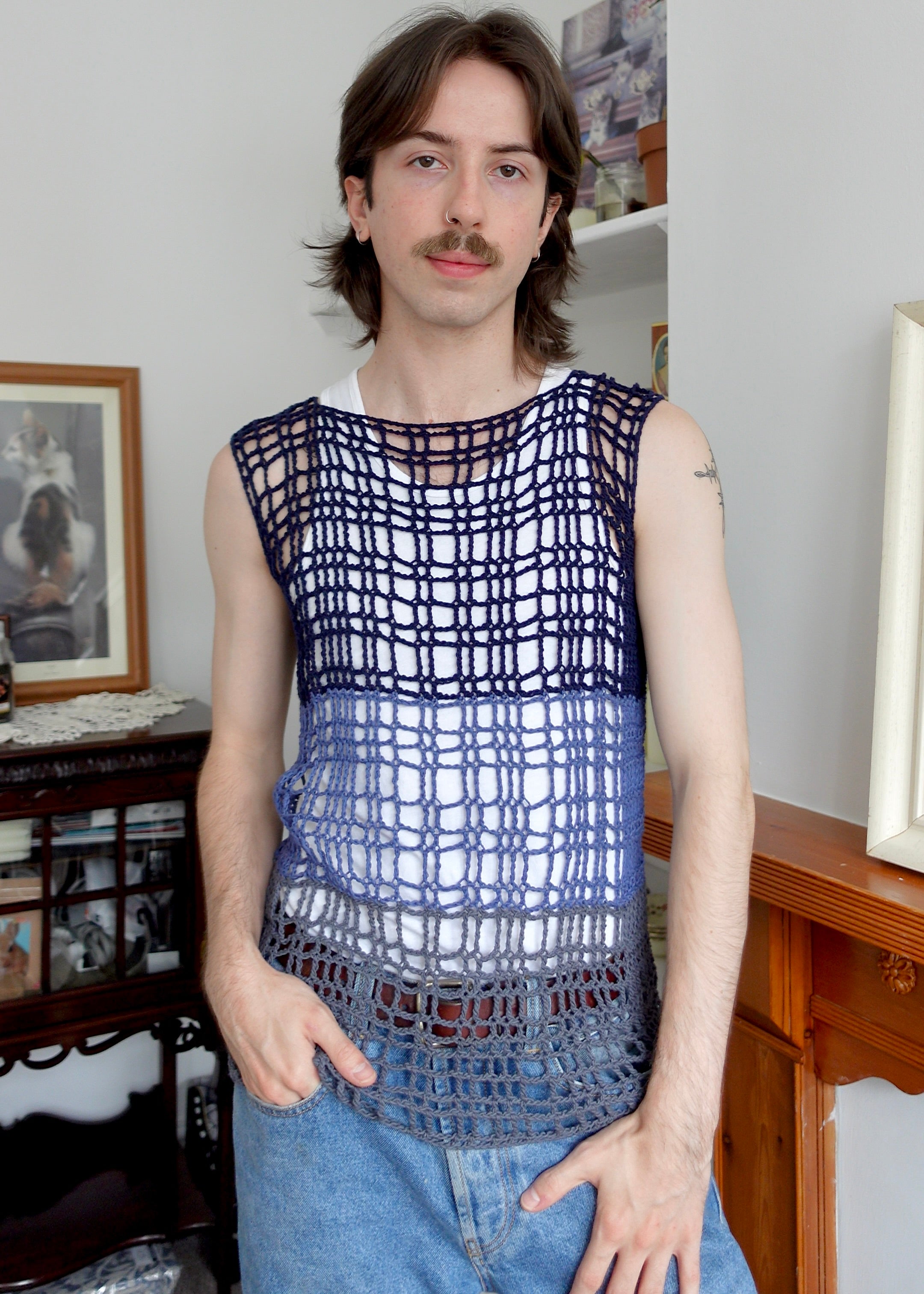 The Tartan Mesh Vest