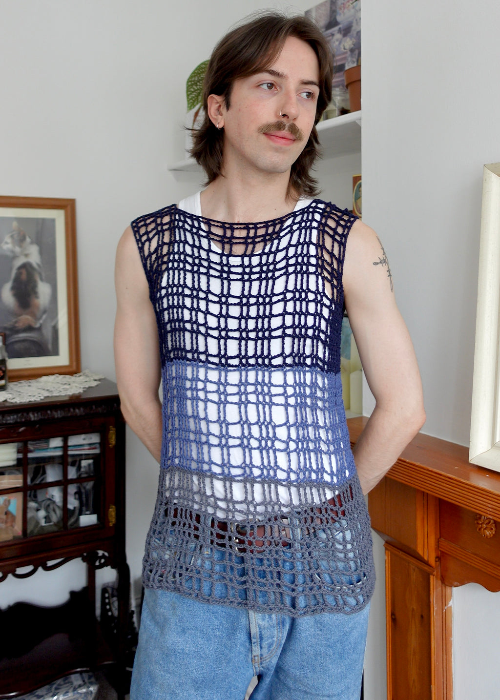 The Tartan Mesh Vest