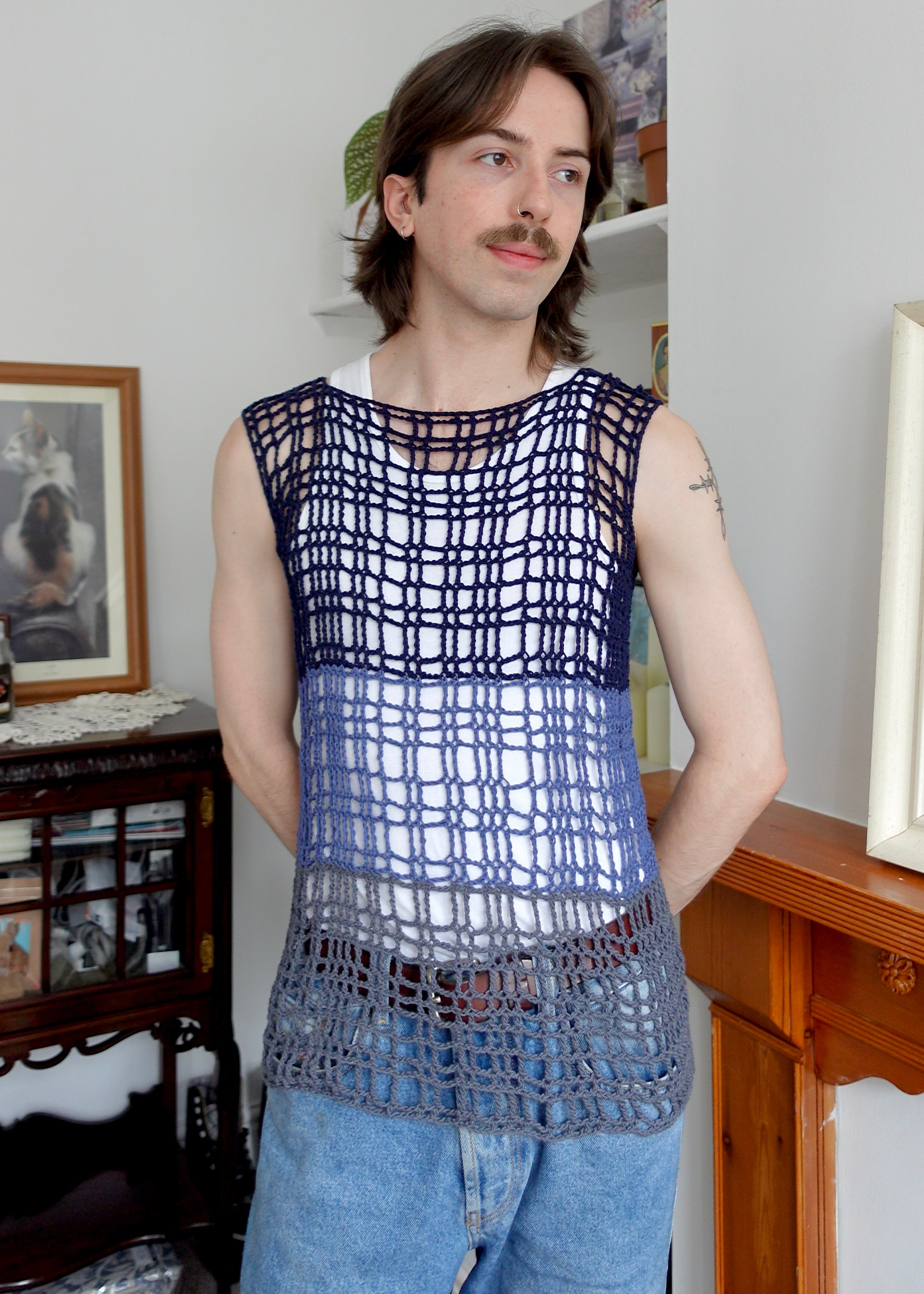 The Tartan Mesh Vest