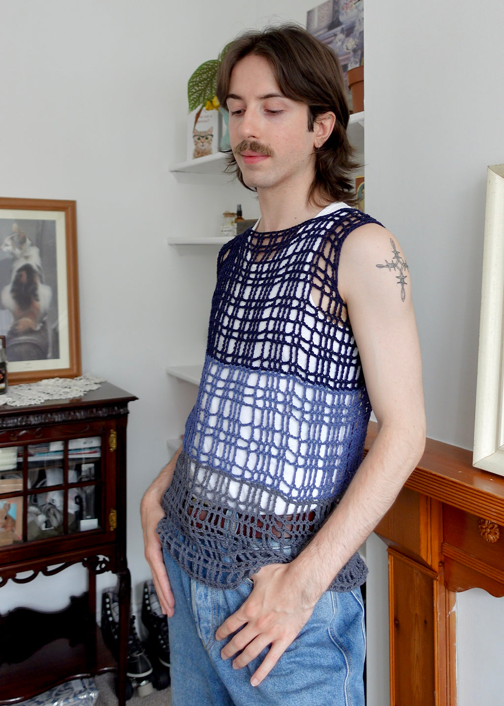 The Tartan Mesh Vest