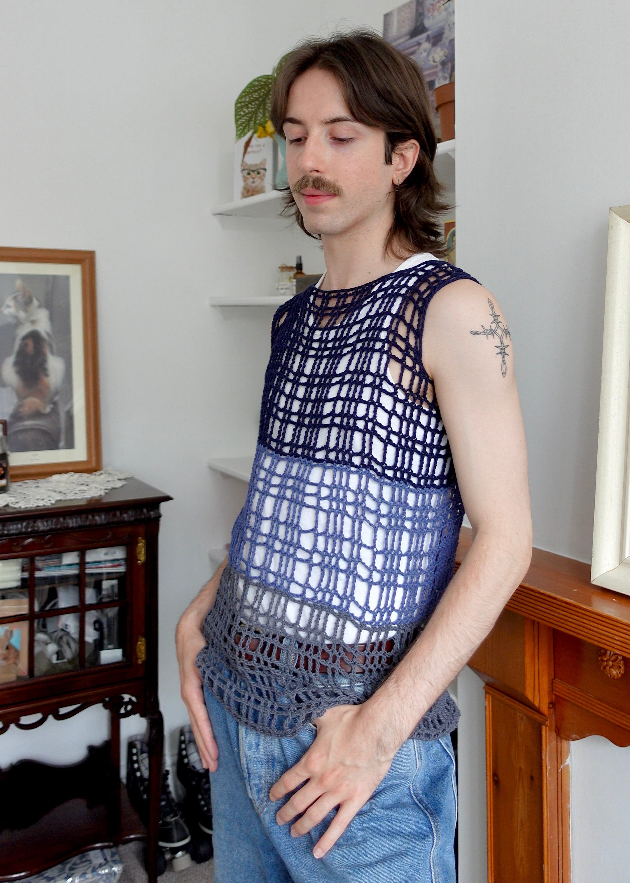 The Tartan Mesh Vest