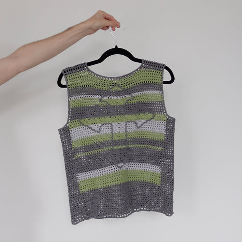 The 'Cross' Graphic Mesh Vest