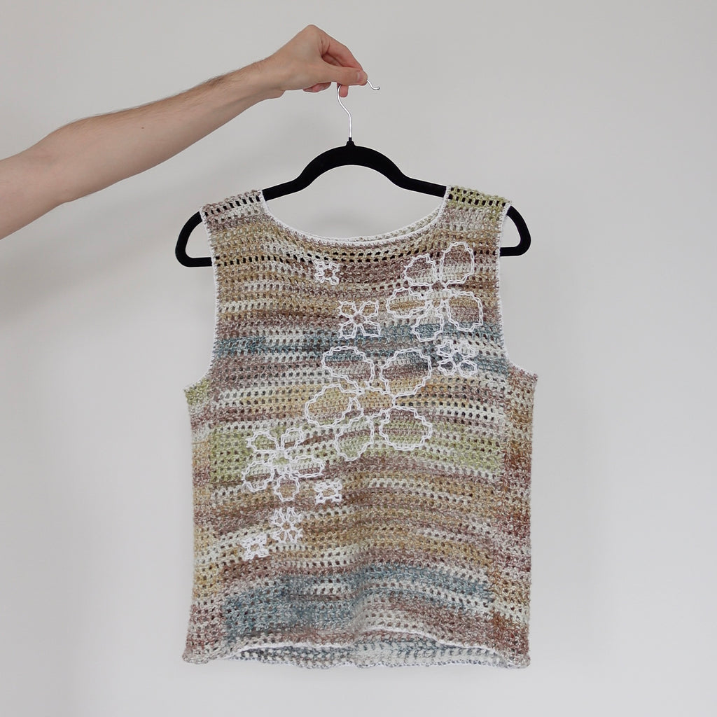 The 'Flower' Graphic Mesh Vest