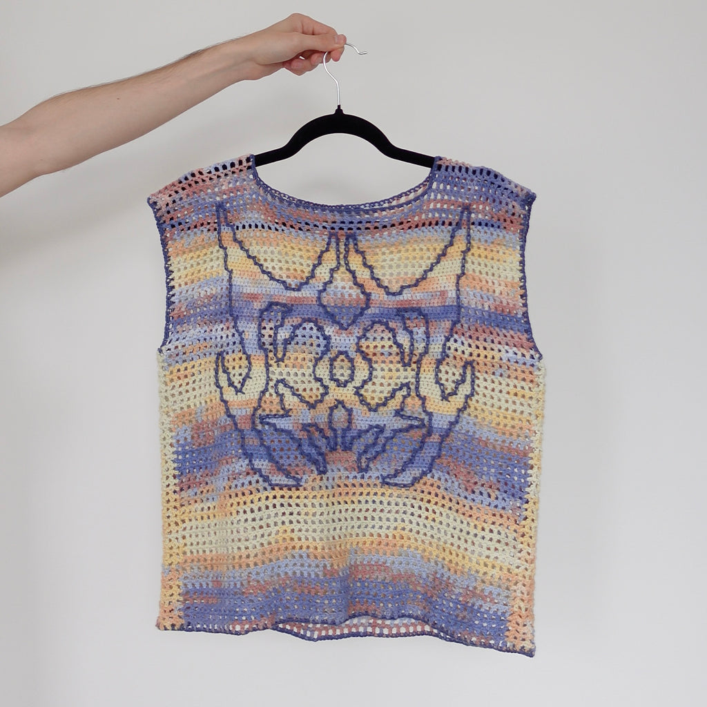 The 'Y2K' Graphic Mesh Vest