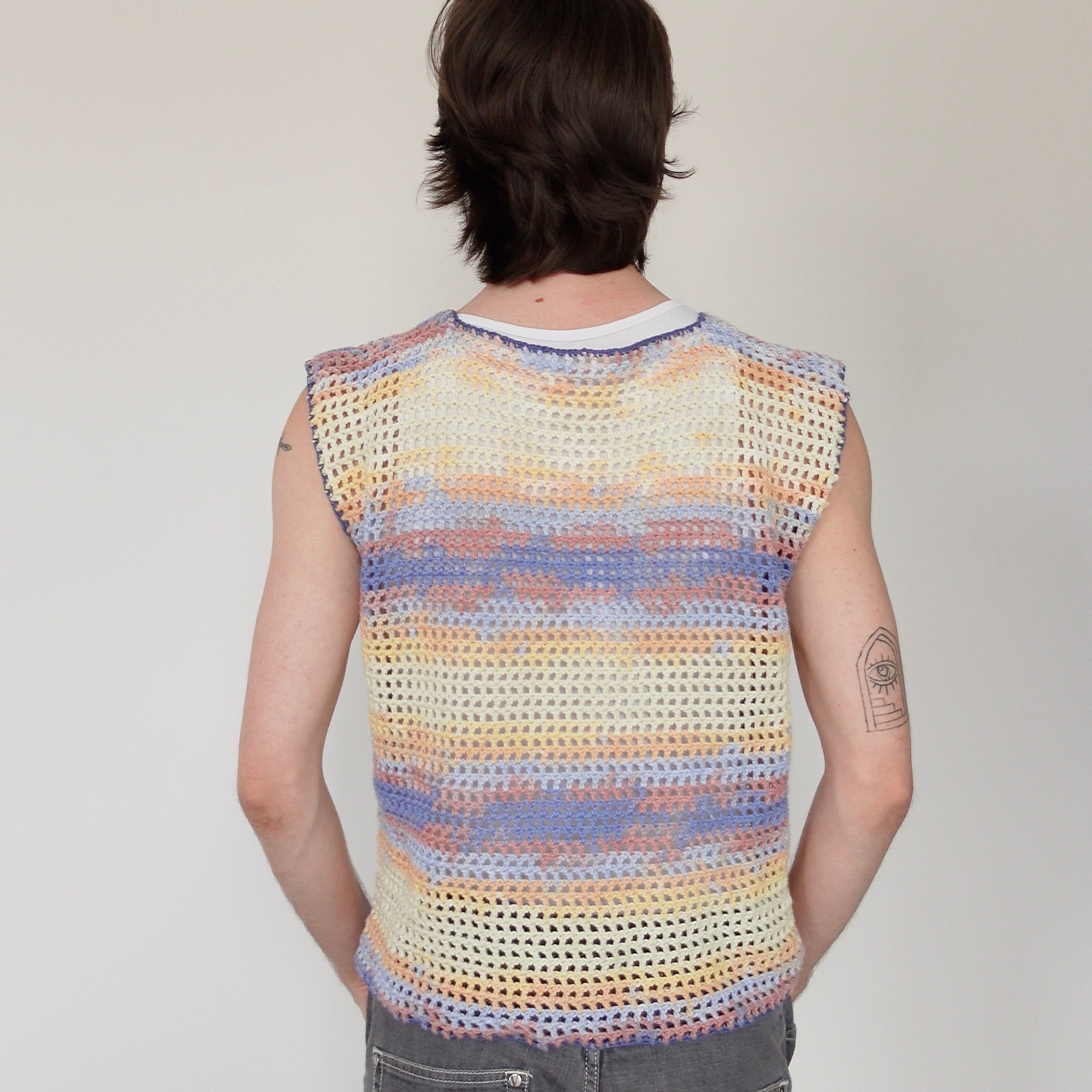 The 'Y2K' Graphic Mesh Vest