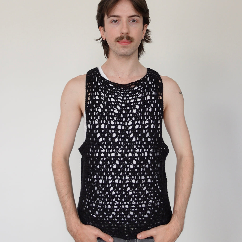 The Distressed Mesh Vest Pattern