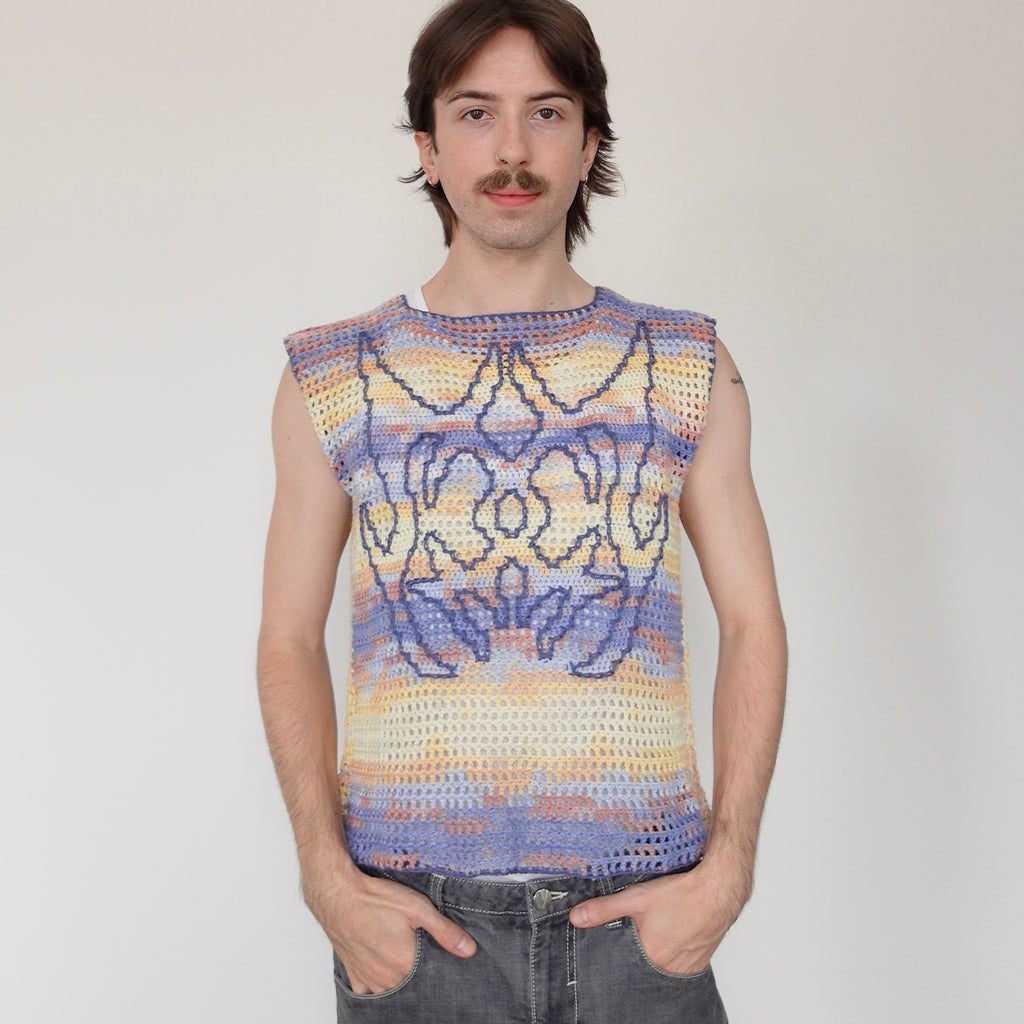 The 'Y2K' Graphic Mesh Vest