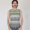 The 'Cross' Graphic Mesh Vest Pattern